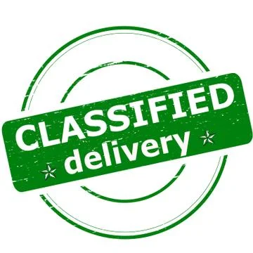 Classified delivery Stock Illustration