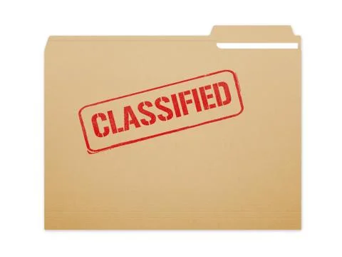 Classified Folder Stock Illustration