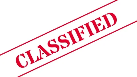 Classified Label Stock Footage 334343063