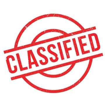 Classified rubber stamp Illustrazione stock