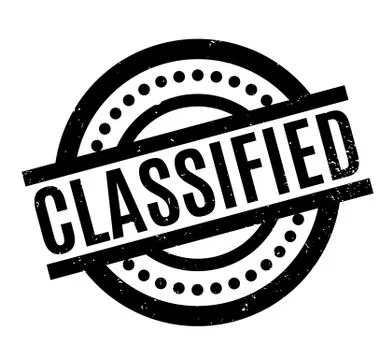 Classified rubber stamp Illustrazione stock