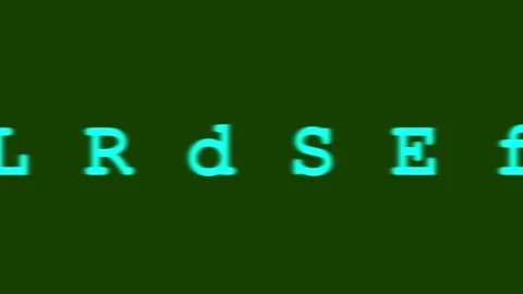 Classified scrambled data animation Stock Footage 174880514