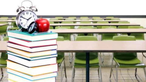Classroom and book Stock Photos