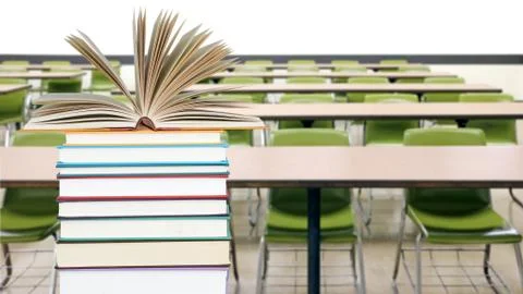 Classroom and book Stock Photos