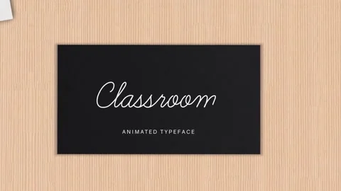 Classroom Animated Handwriting Stockmateriaal After Effects