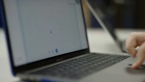 Classroom art on computers young tech kids Stock Footage 98904146