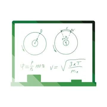 Classroom blackboard icon Stock Illustration