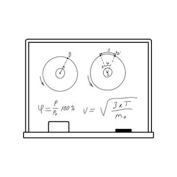Classroom blackboard icon Stock Illustration