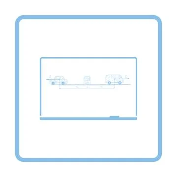 Classroom blackboard icon Stock Illustration
