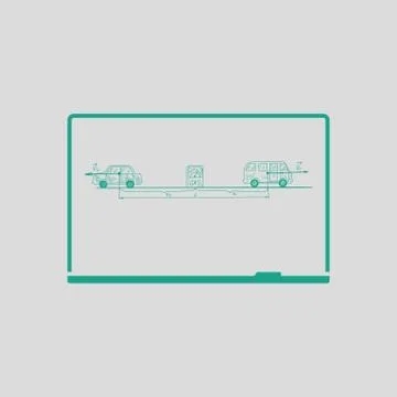 Classroom blackboard icon 스톡 일러스트