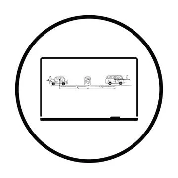 Classroom blackboard icon Stock Illustration