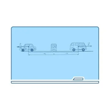 Classroom Blackboard Icon Stock Illustration