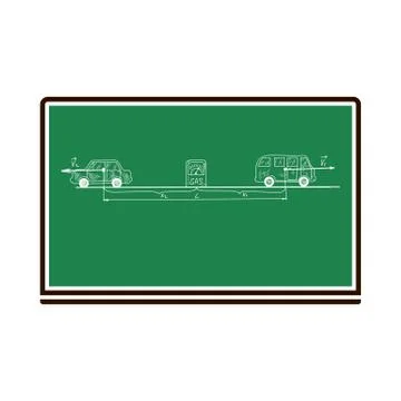 Classroom Blackboard Icon Stock Illustration
