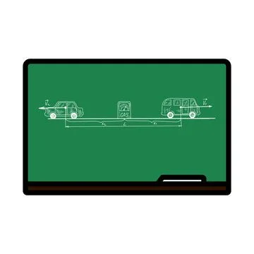 Classroom Blackboard Icon Stock Illustration