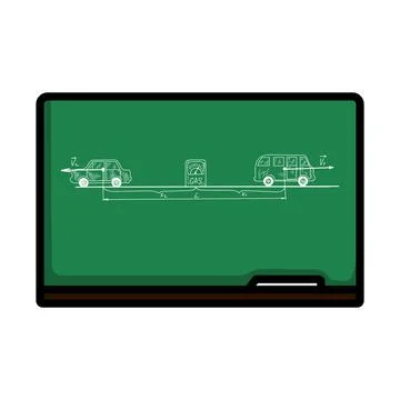 Classroom Blackboard Icon Illustrazione stock