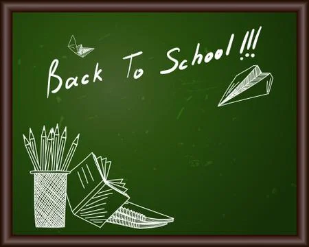 Classroom blackboard Stock Illustration