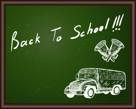 Classroom blackboard Stock Illustration