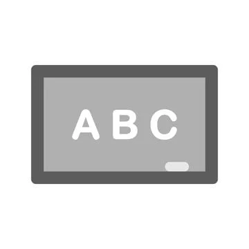 Classroom Board icon vector image. Stock Illustration