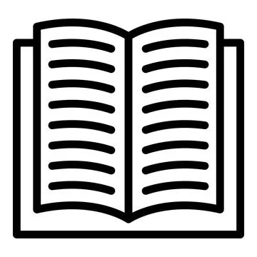 Classroom book icon outline vector. Child education Stock Illustration