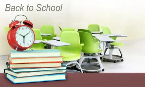 Classroom with chair Stock Photos