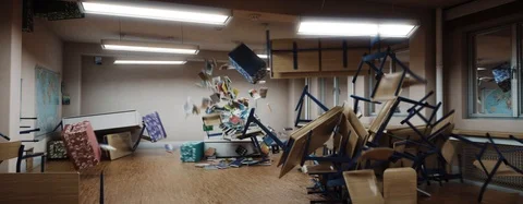 Classroom "Chaos" Stock Footage 104113766