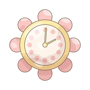 Classroom clock Stock Illustration
