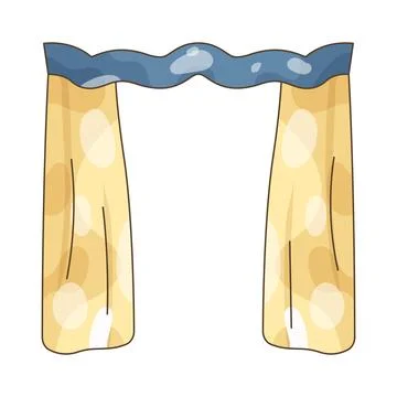 Classroom curtain Stock Illustration
