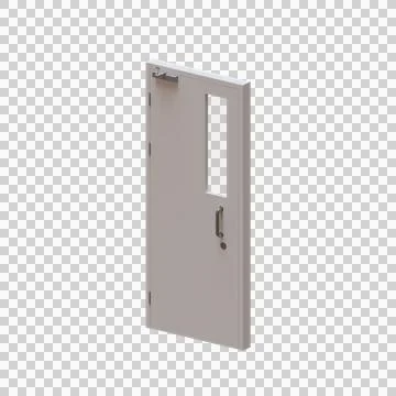 Classroom Door 3D Render Illustration Element 03 Illustrazione stock