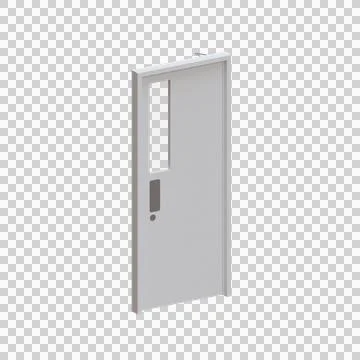 Classroom Door 3D Render Illustration Element 01 Stock Illustration