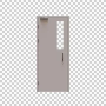 Classroom Door 3D Render Illustration Element 04 Stock Illustration