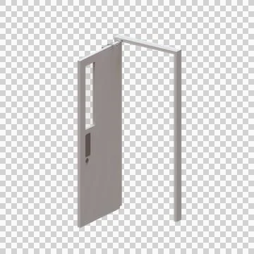 Classroom Door 3D Render Illustration Element 07 Stock Illustration