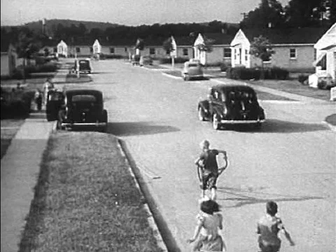 A classroom election at an American elementary school in the 1950s. Video stock 75008347