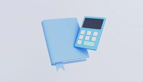 Classroom element, a book with a calculator イラスト素材