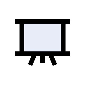 Classroom flat color icon Stock Illustration