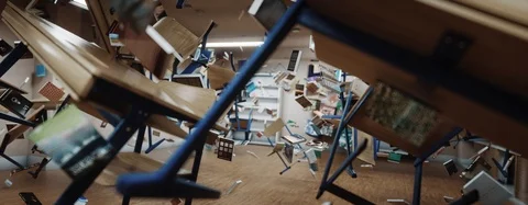 Classroom "Floating" Stock Footage 104113755