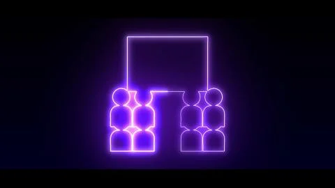 Classroom in highlight and glow effect mp4 video Stock Illustration