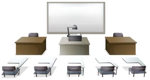 Classroom Illustrazione stock