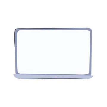 Classroom interactive smartboard cartoon vector illustration Stock Illustration