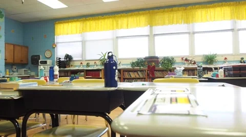 Classroom pan Stock Footage 44315278
