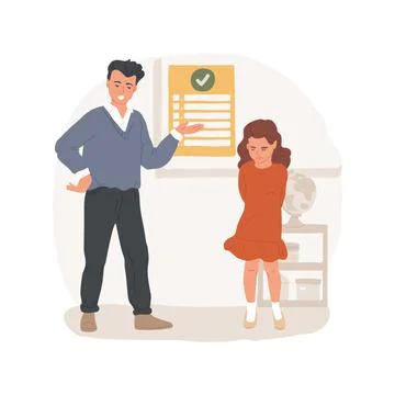 Classroom rules isolated cartoon vector illustration. Stock Illustration