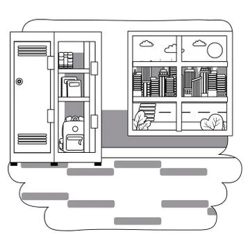 Classroom of school design vector illustration 스톡 일러스트