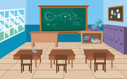 Classroom of school design vector illustrator Stock Illustration