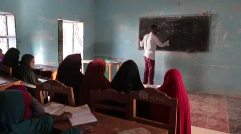 Classroom in Somalia Видео 63478271