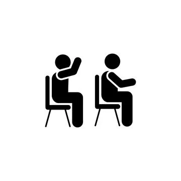 Classroom, student, talking icon. Element of education pictogram icon. Premium Stock Illustration
