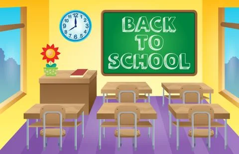 Classroom theme image - eps10 vector illustration. Stock Illustration