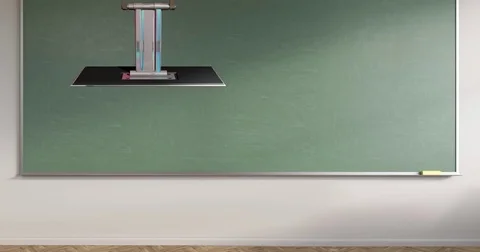 Classroom Virtual Set Background for Green Screens Stock Footage 74566747