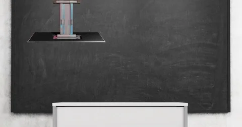 Classroom Virtual Set Background for Green Screens Video stock 74566748