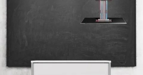 Classroom Virtual Set Background for Green Screens Video stock 74566749