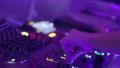 Classy DJ hands movement during party in night club HD Footage