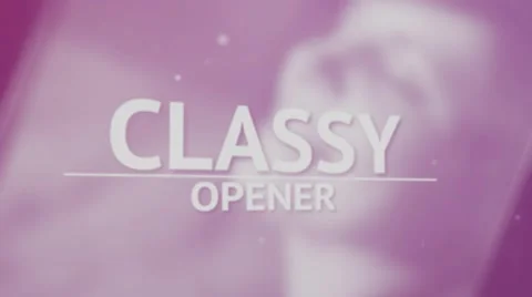 Classy Opener Stock After Effects